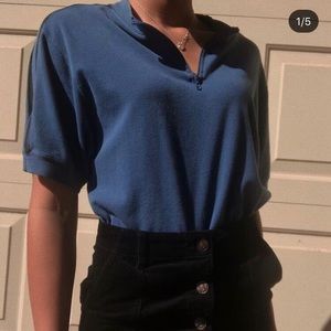 Vintage Banana republic zip up shirt